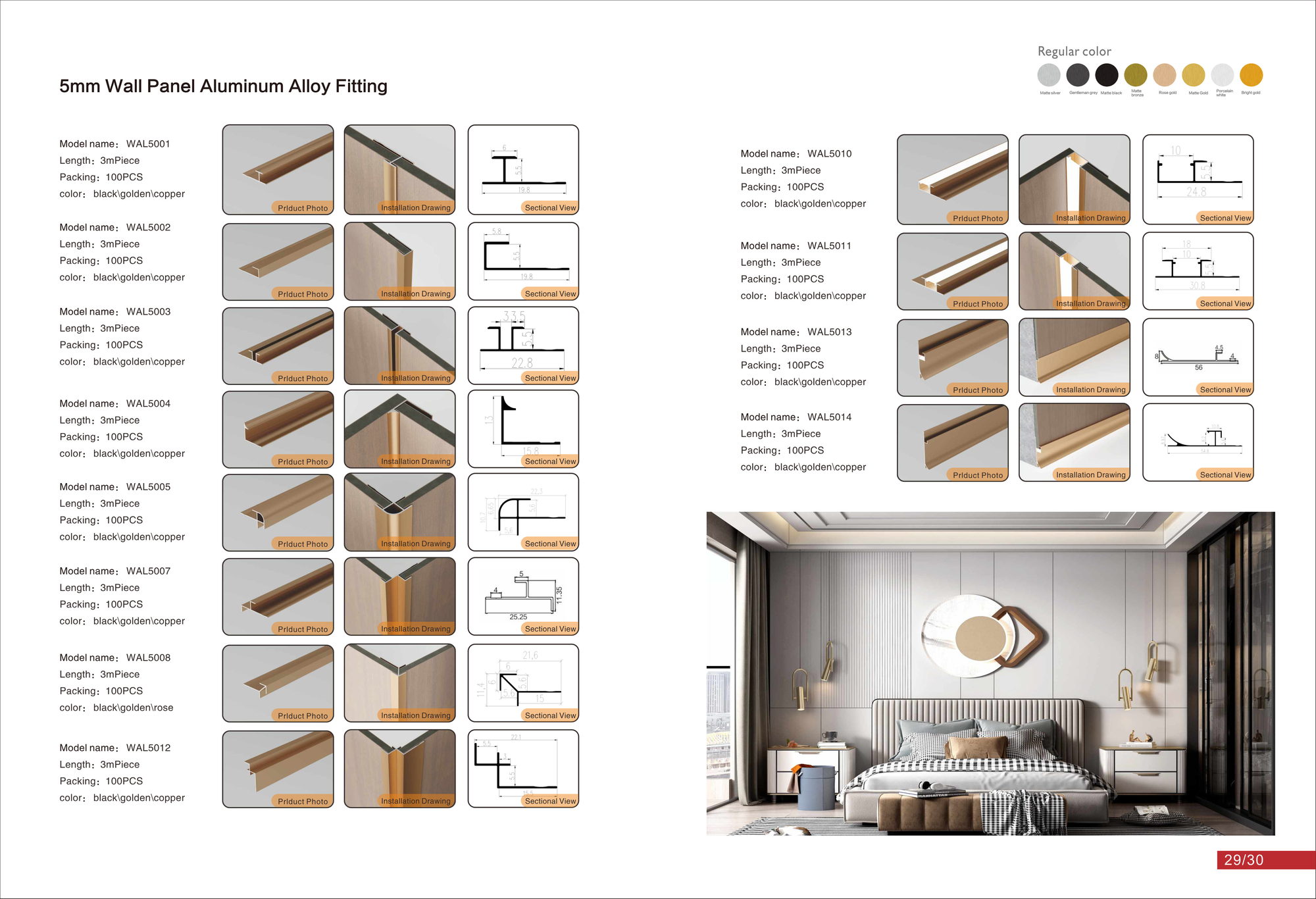 WALL PANEL TRIMS & ACCESSORIES product information image 1