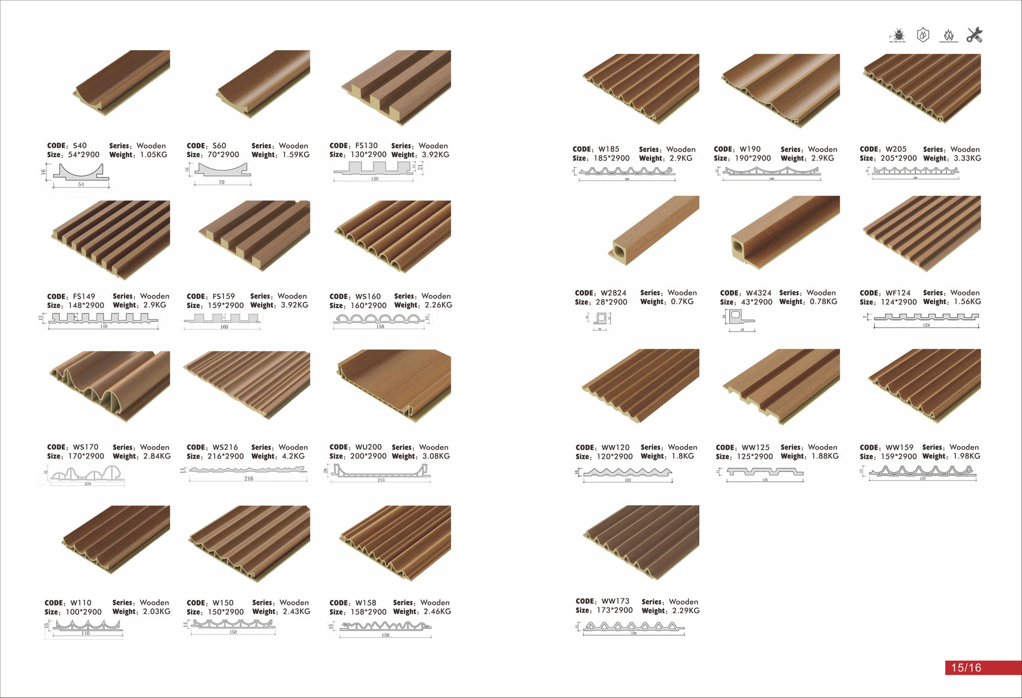 WPC FLUTED WALL PANELS product information image 3